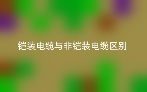 鎧裝電纜與非鎧裝電纜的區別是什么？(圖1)